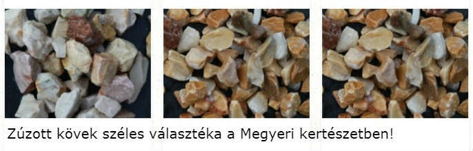 zúzott kövek vásárlása a Megyeri kertészetből!